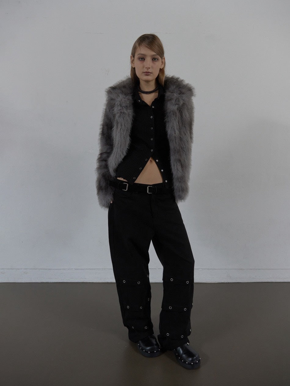 SETUP‐EXE】FAUX FUR JACKET / 【セットアップエグゼ】ハイネック