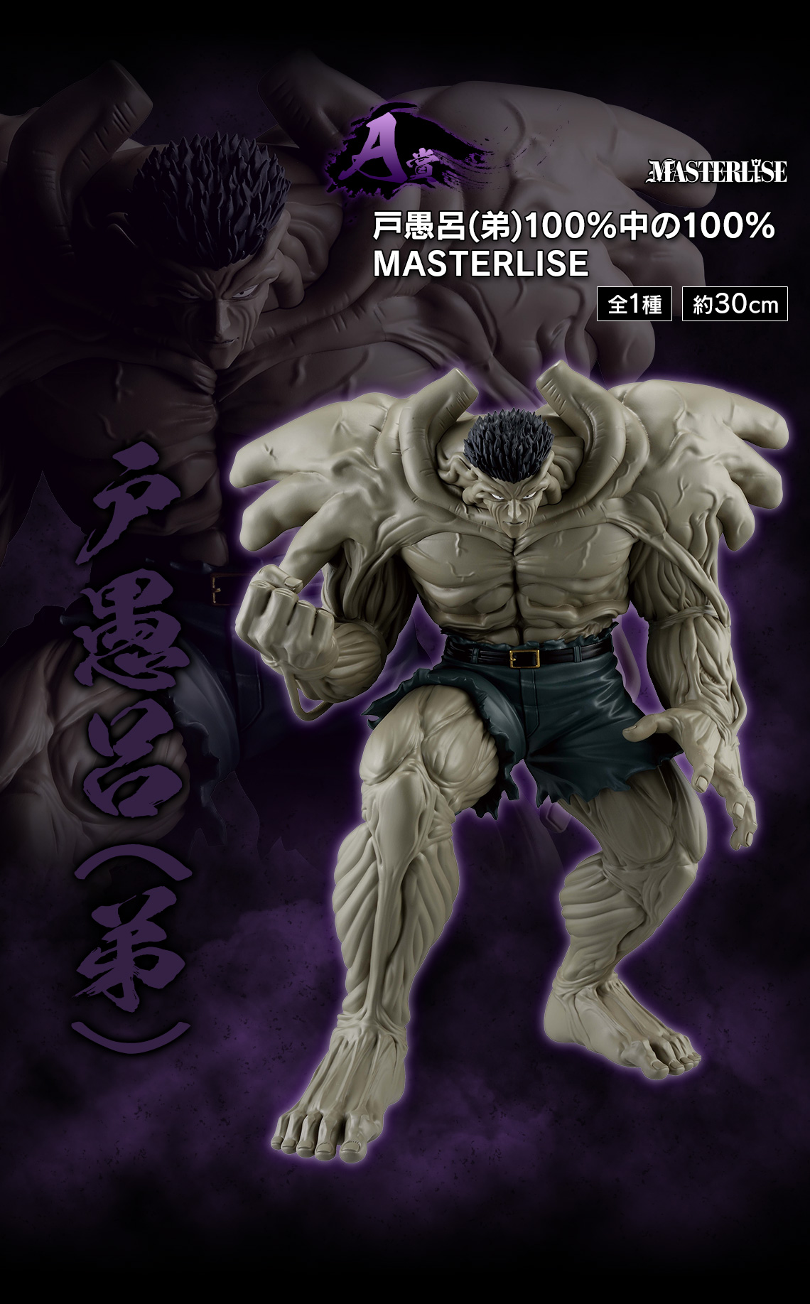 幽遊白書一番くじラストワン賞戸愚呂弟100%中の100% フィギュア
