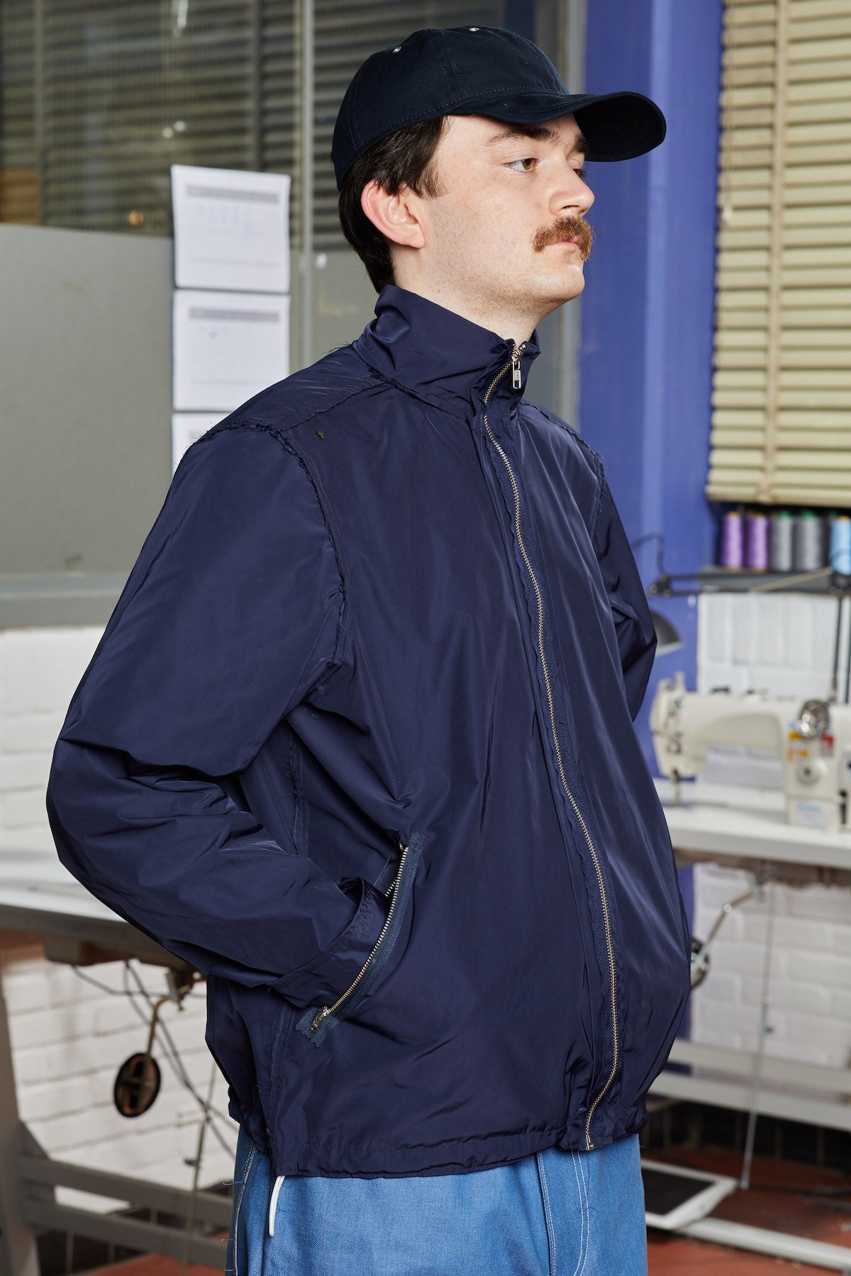 CAMIEL FORTGENS 「17.09.06.01 TECH-TRACK JACKET TECHNICAL NAVY