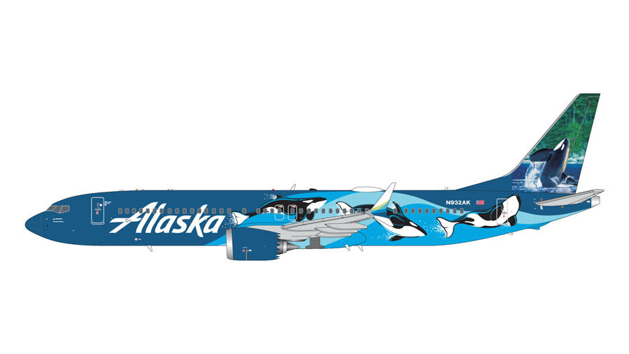 Gemini200 737 MAX 9 アラスカ航空 特別塗装 「環境維持可能性目標2025