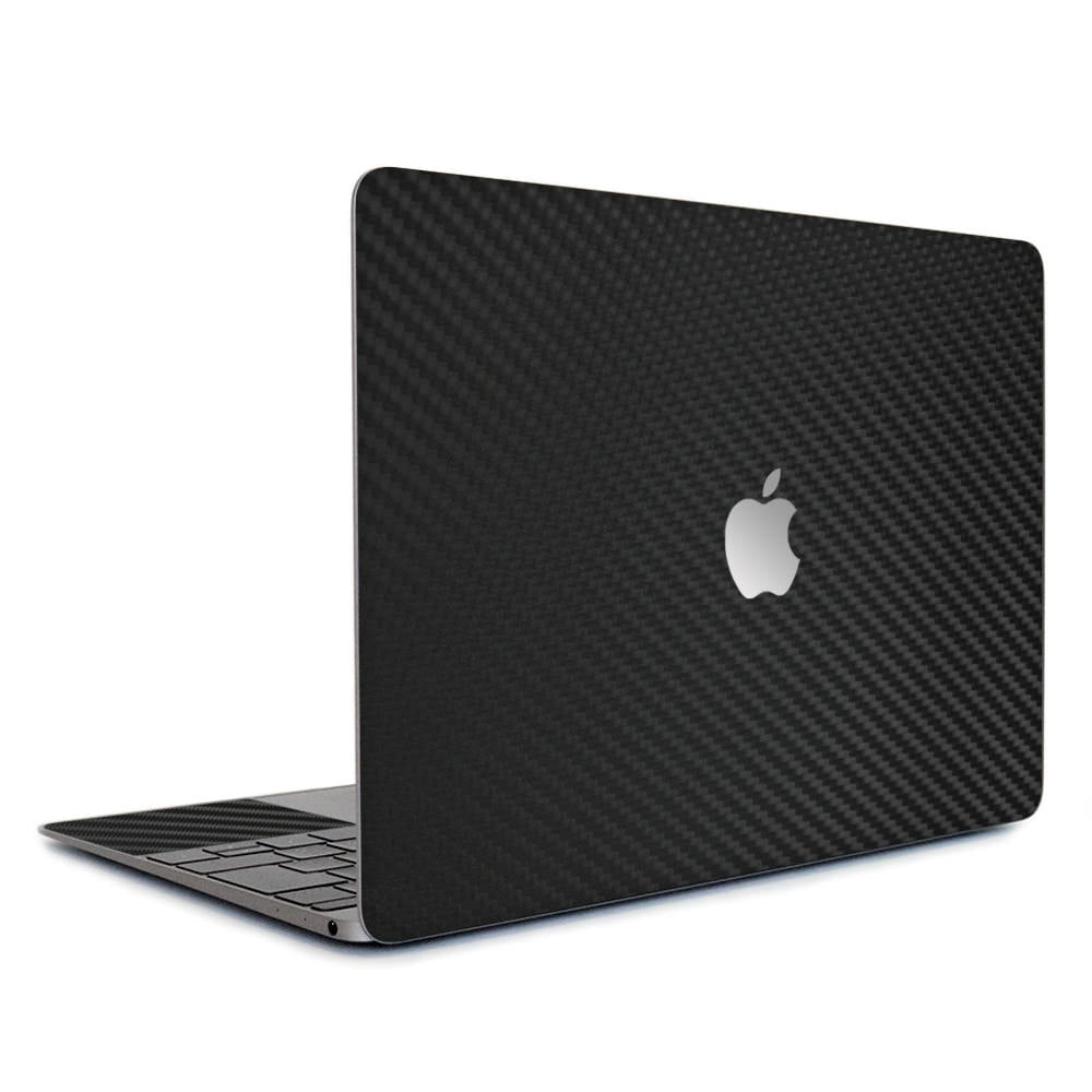スキンシール MacBook 12インチ ブラックカーボン – wraplus