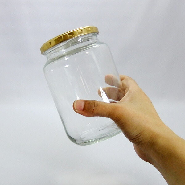 楽天市場】ガラス瓶 蓋付 ジャム瓶 ガラス保存容器 J1KG 850ml 【10本