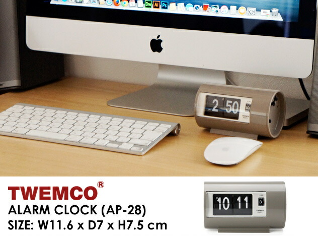 楽天市場】Twemco Alarm Clock #AP-28 “Gray” / トゥエンコ アラーム
