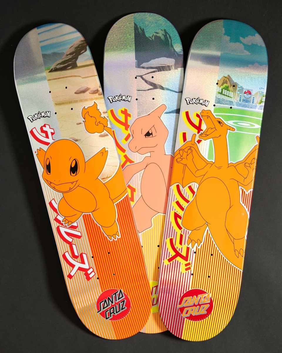 Pokémon × Santa Cruz 開封するまで中身のわからないスケートボードが
