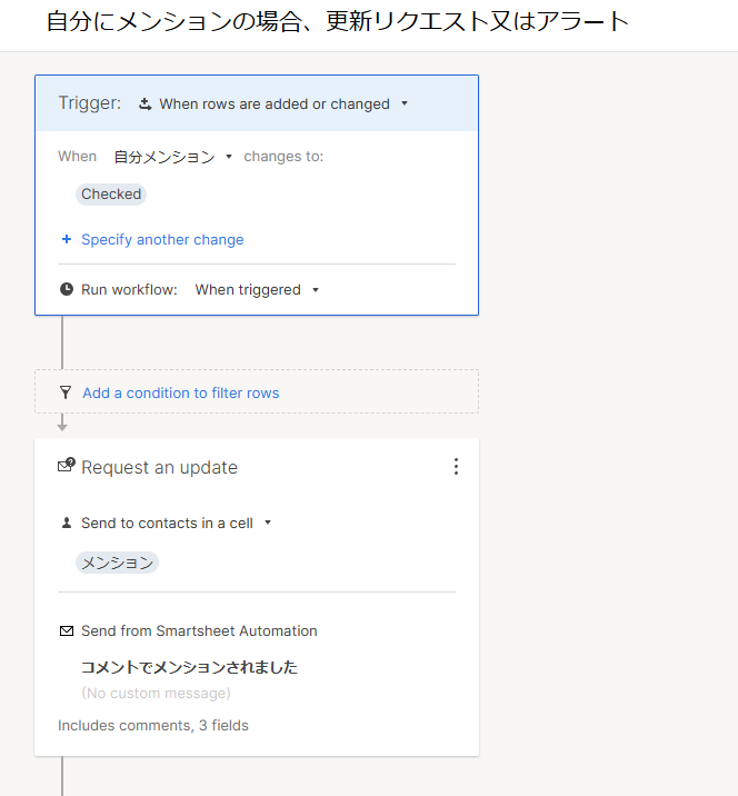 コメント機能のメンションを「必須」にしたい - Smartsheet Community
