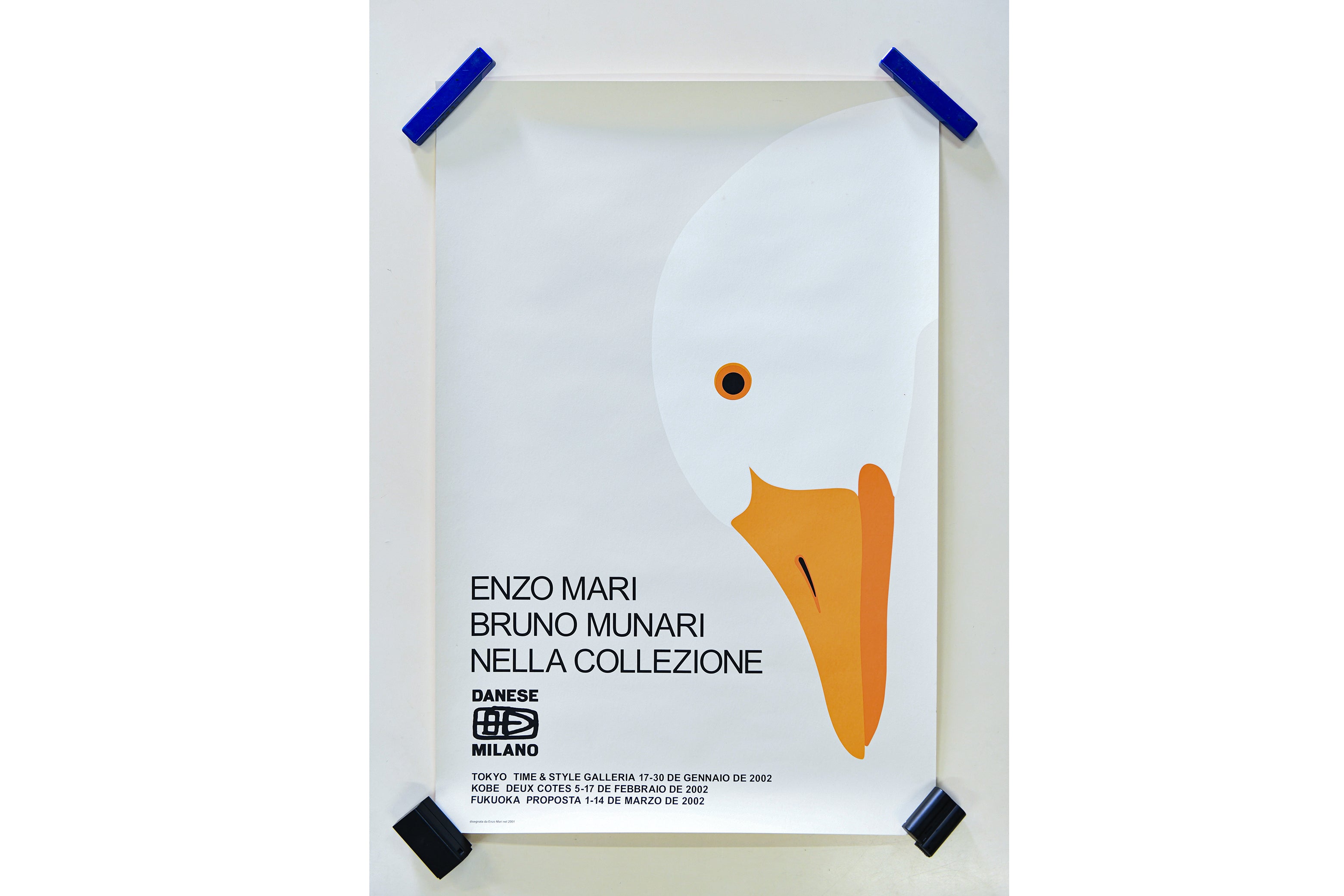 限定530部・高級ポスター】ダネーゼ展 ENZO MARI × BRUNO MUNARI｜2002