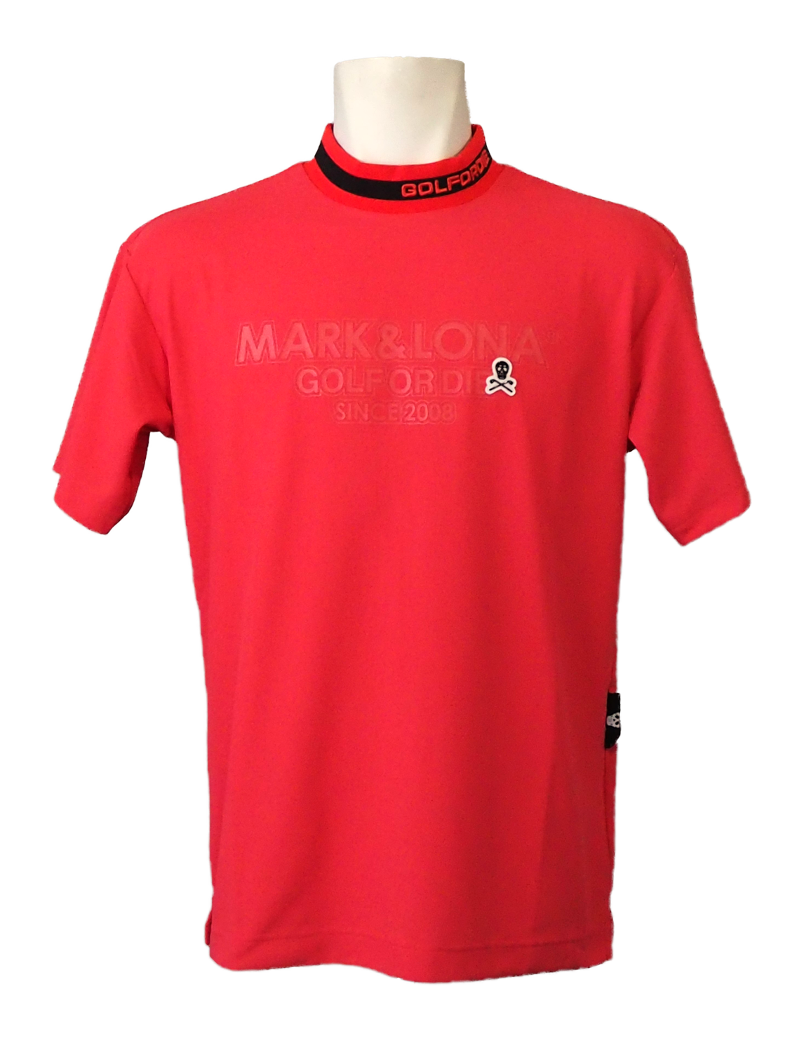 MARK&LONA - Nerve Mock Tee | モックネックシャツ | レッド | メンズ