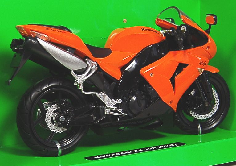 カワサキ ZX-10R ニンジャ 2006 (オレンジ) (ミニカー) - ホビーサーチ
