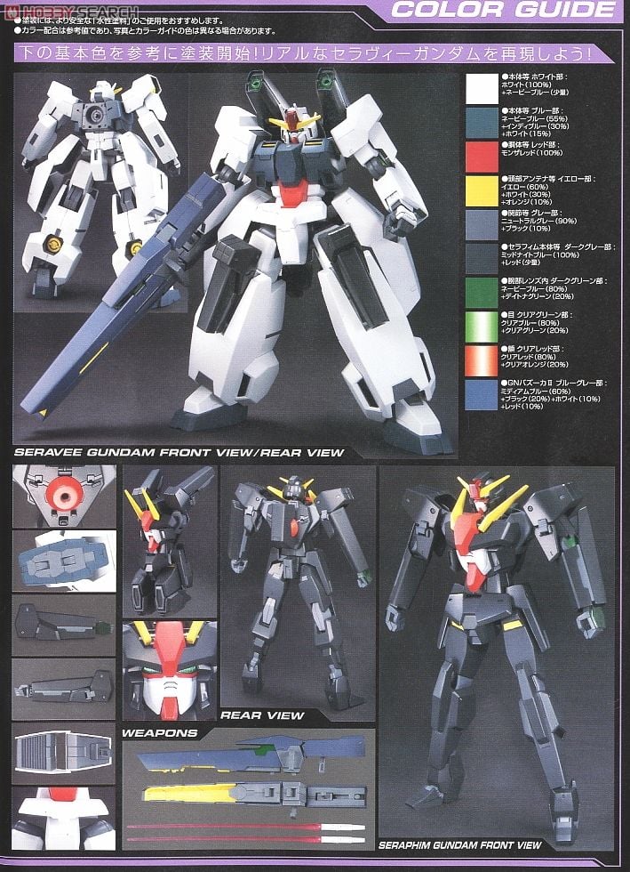 1/100 GN-008 セラヴィーガンダム デカールセット 1/100セラヴィー