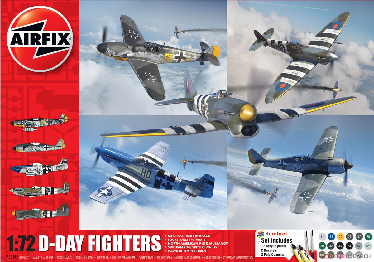 Dデイ 戦闘機5機入り スターターセット (プラモデル) - ホビーサーチ