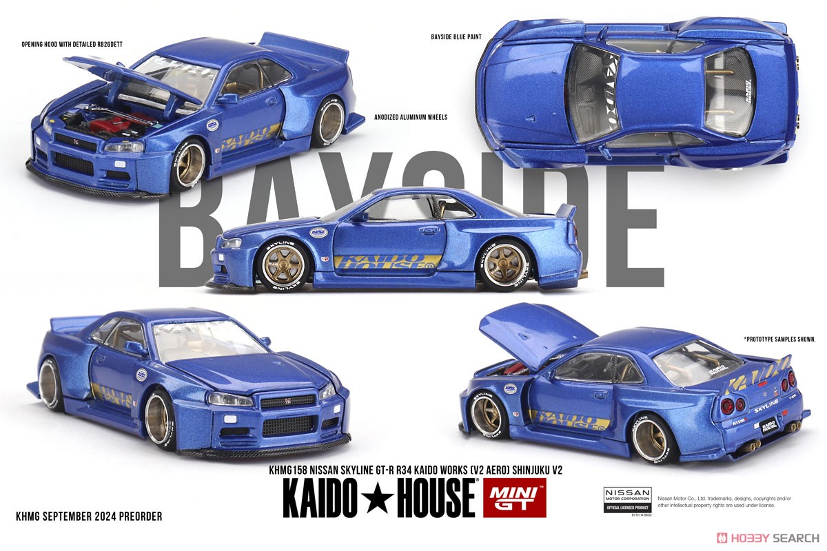 Nissan スカイライン GT-R R34 Kaido Works (V2 エアロ) SHINJUKU V2