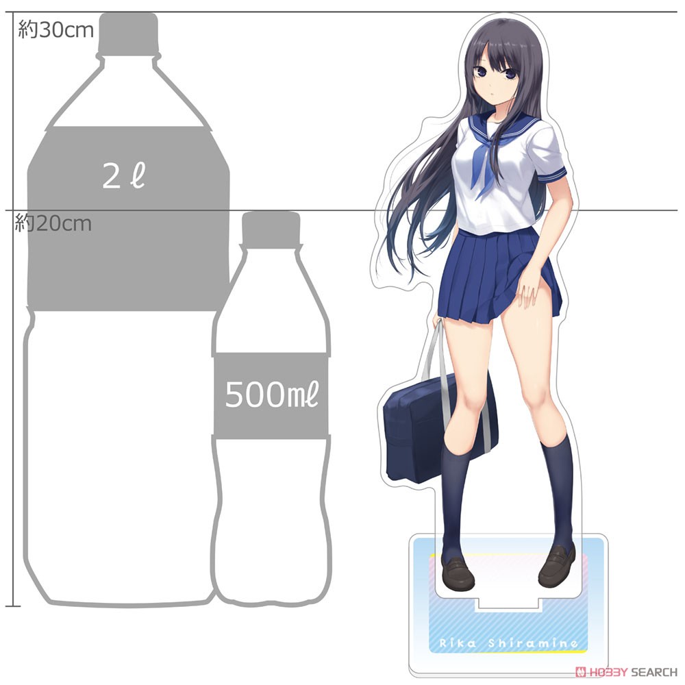 珈琲貴族先生 描き下ろし特大アクリルスタンド (白峰莉花/セーラー服