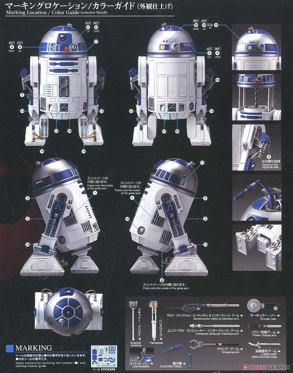 1/12 R2-D2 (ロケットブースターVer.) (プラモデル) - ホビーサーチ