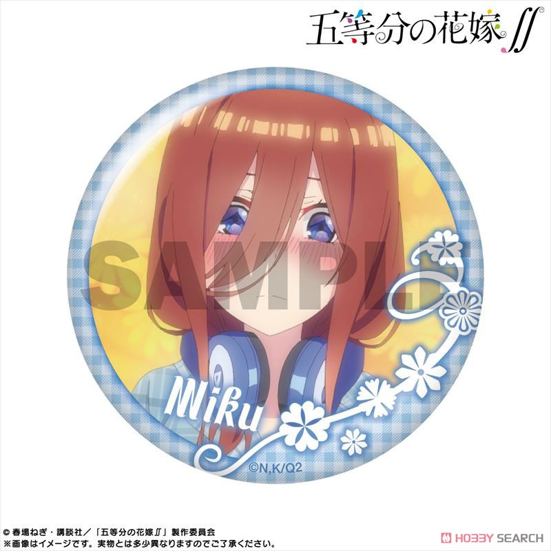 五等分の花嫁∬ ピックアップキャラトレーディング缶バッジ 中野三玖