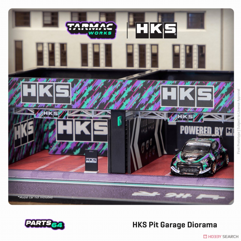 Pit Garage Diorama HKS (ミニカー) - ホビーサーチ ミニカー