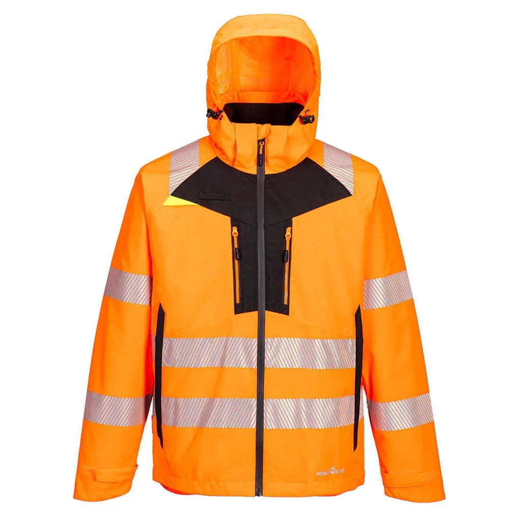 Portwest DX466 DX4 Hi-Vis 4-in-1 Jacket Orange/Black