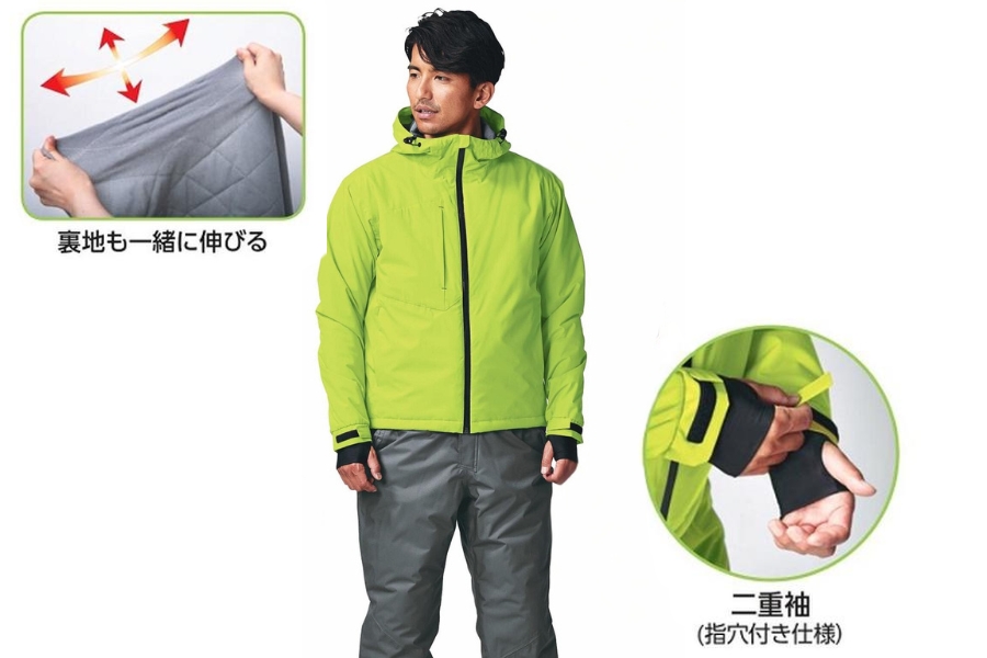 防寒着 ASAHICHO 65900軽量ストレッチ防水ジャケット｜屋外作業