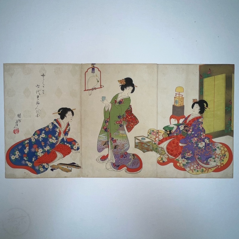 幕末屋 • 徳川時代貴婦人之図 豊原（楊洲）周延 (木版画・浮世絵
