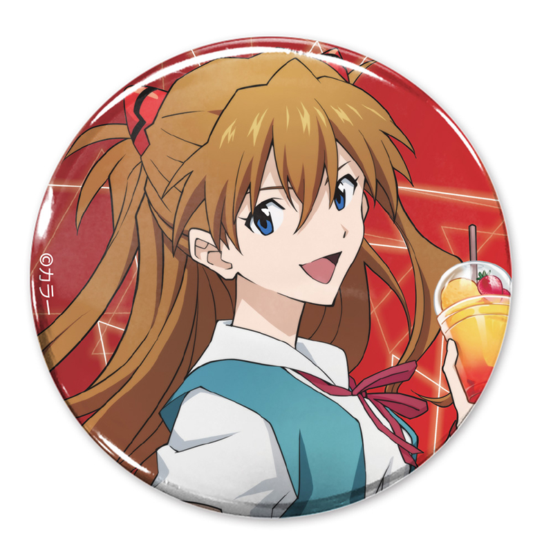 エヴァンゲリオン描きおろし 綾波レイ65mm缶バッジ制服Ver.（COSPA
