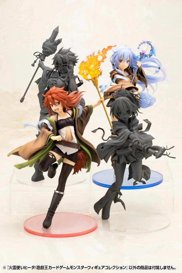 遊戯王』火霊使いヒータ、水霊使いエリアが立体化！4人集合で「憑依