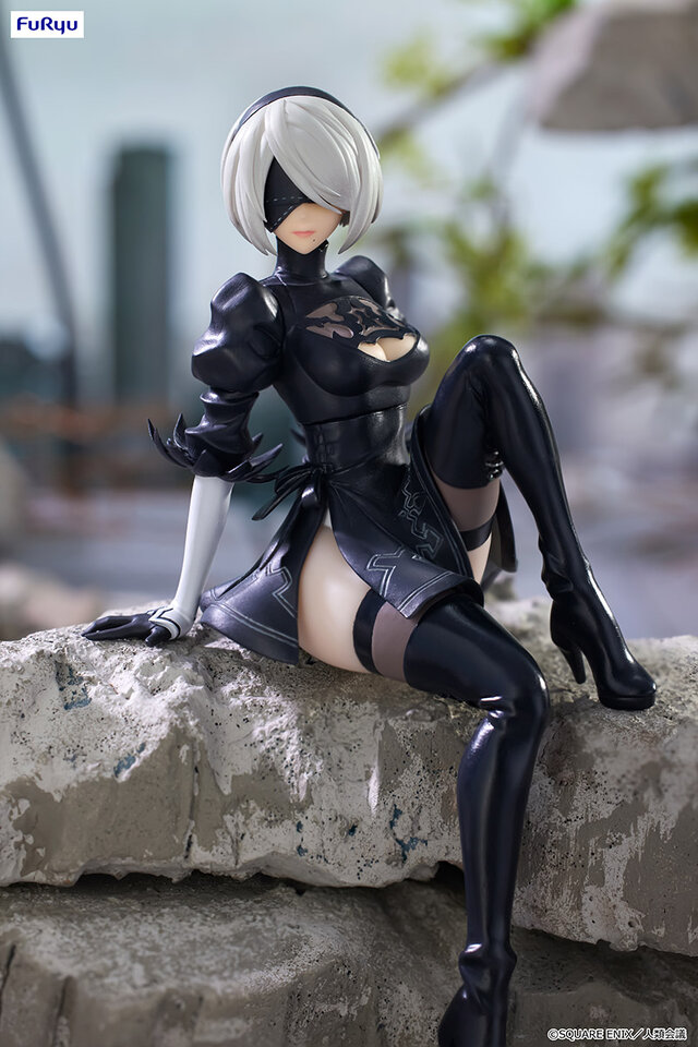 魅惑の太ももでおさえてくれる！「NieR:Automata Ver1.1a」より「2B