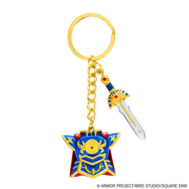 ドラクエ』より“ロト装備”が鎧＆剣、兜＆盾の2種セットでキーホルダー