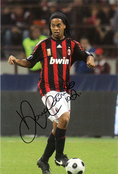 ACミラン 直筆サイン入りフォト AC Milan 2008-2009 ベッカム