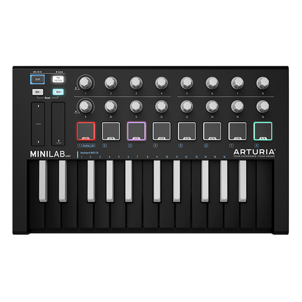 ArturiaのMIDI鍵盤MINILAB MK2 INVERTEDをご紹介いたします。