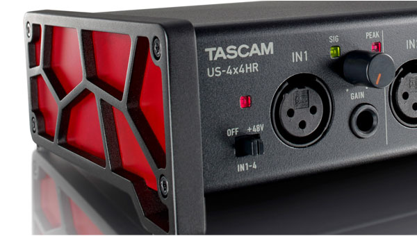 TASCAMの高品質オーディオインターフェイスUS-4x4HRをご紹介いたします！