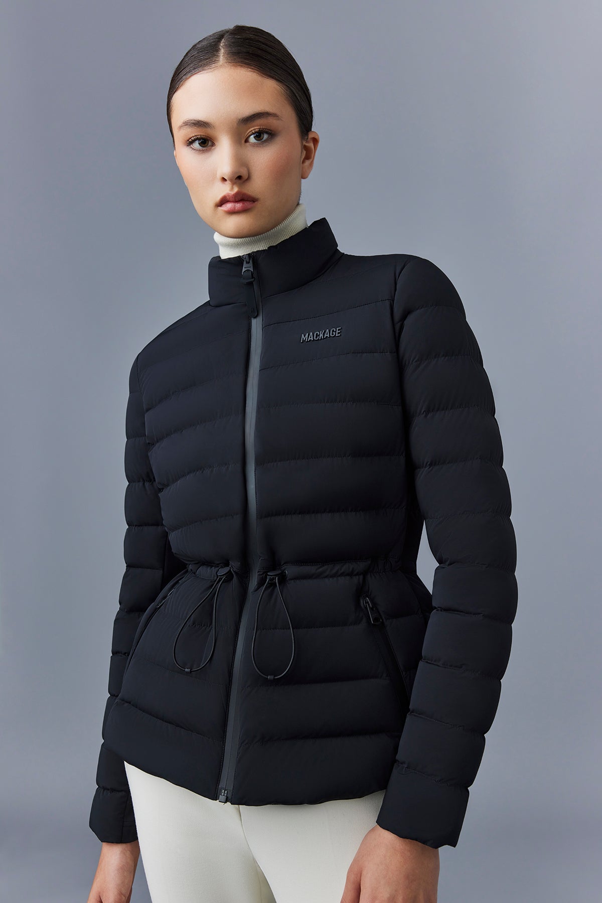 Jacey, Light down jacket with stand collar for ladies | Mackage® US