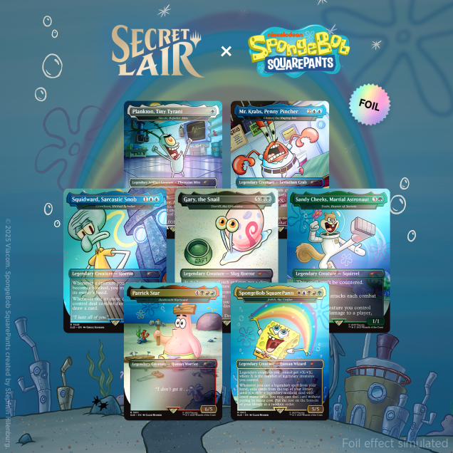 SECRET LAIR X SPONGEBOB SQUAREPANTS: LEGENDS OF BIKINI BOTTOM FOIL