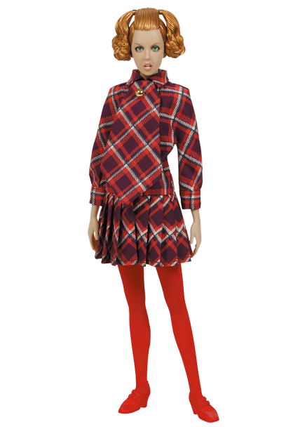 MEDICOM TOY - TWIGGY DOLL 3rd MODEL (check pattern one - piece)