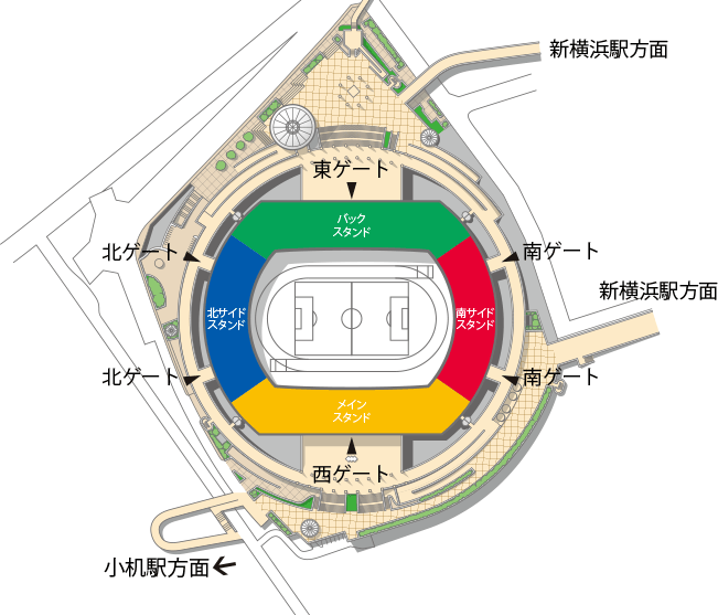 座席案内図｜日産スタジアム
