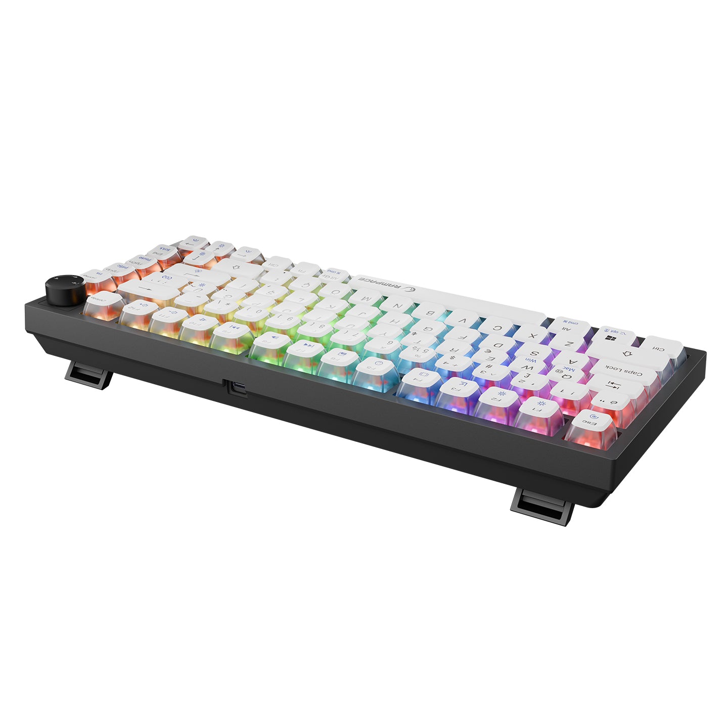 8000 Hz Gateron Manyetik Anahtarlı RGB Gasket Oyuncu Klavyesi