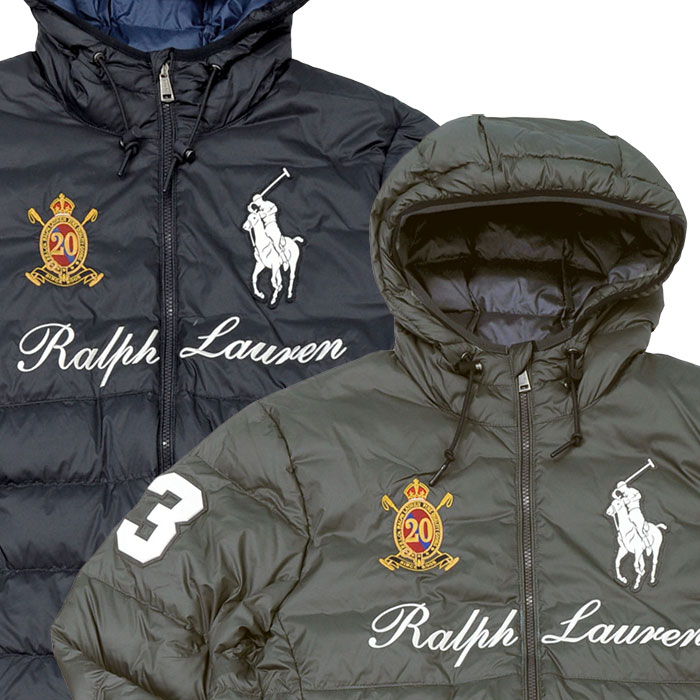POLO ラルフローレン メンズ ビッグポニー ダウンジャケット フード