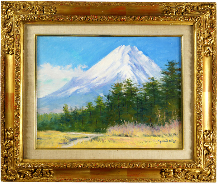 足立源一郎「春の冨士山 忍野のハリモミ純林」 | 山田書店美術部