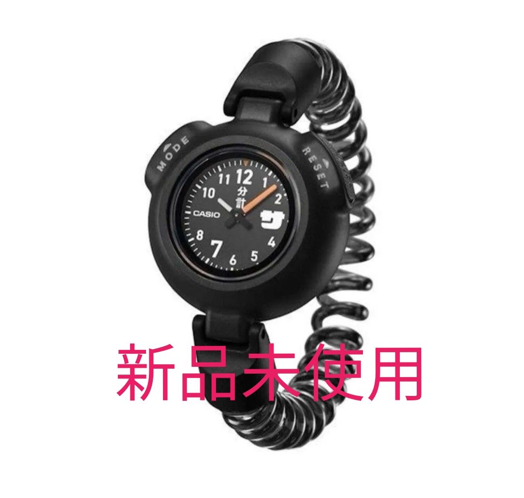 新品未使用〉サウナ時計 サ時計 CASIO ブラックSAN-100H-1BJR カシオ