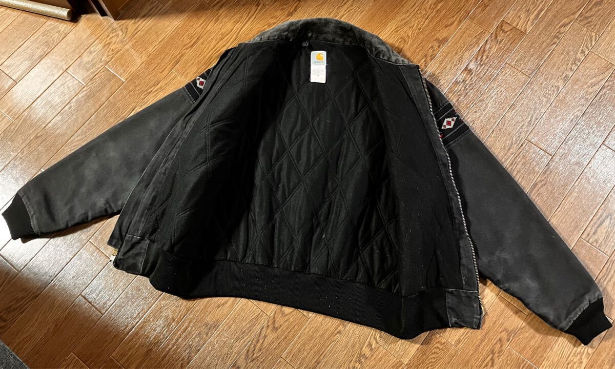 90s Carhartt サウスウエスト サンタフェ J77 ブラック L(Mサイズ相当
