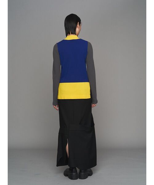セール】COLOR BLOCK TURTLE KT TOP / カラーブロックタートルニット