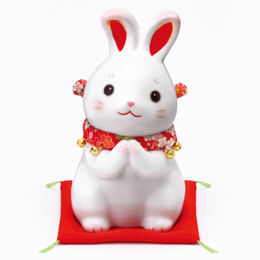 彩絵ふく福お願いうさぎ(貯金箱) – 中外陶園オンラインストア