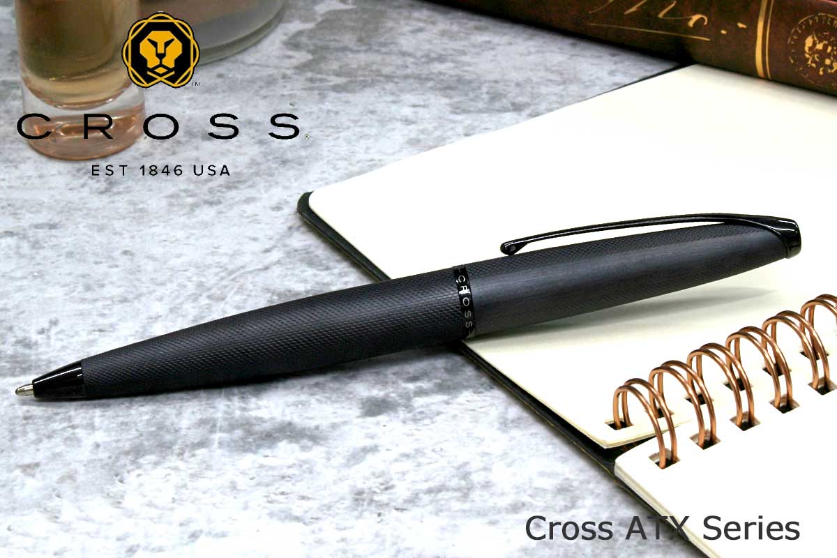 クロス(CROSS) ボールペンATX ブラッシュトブラック ボールペン