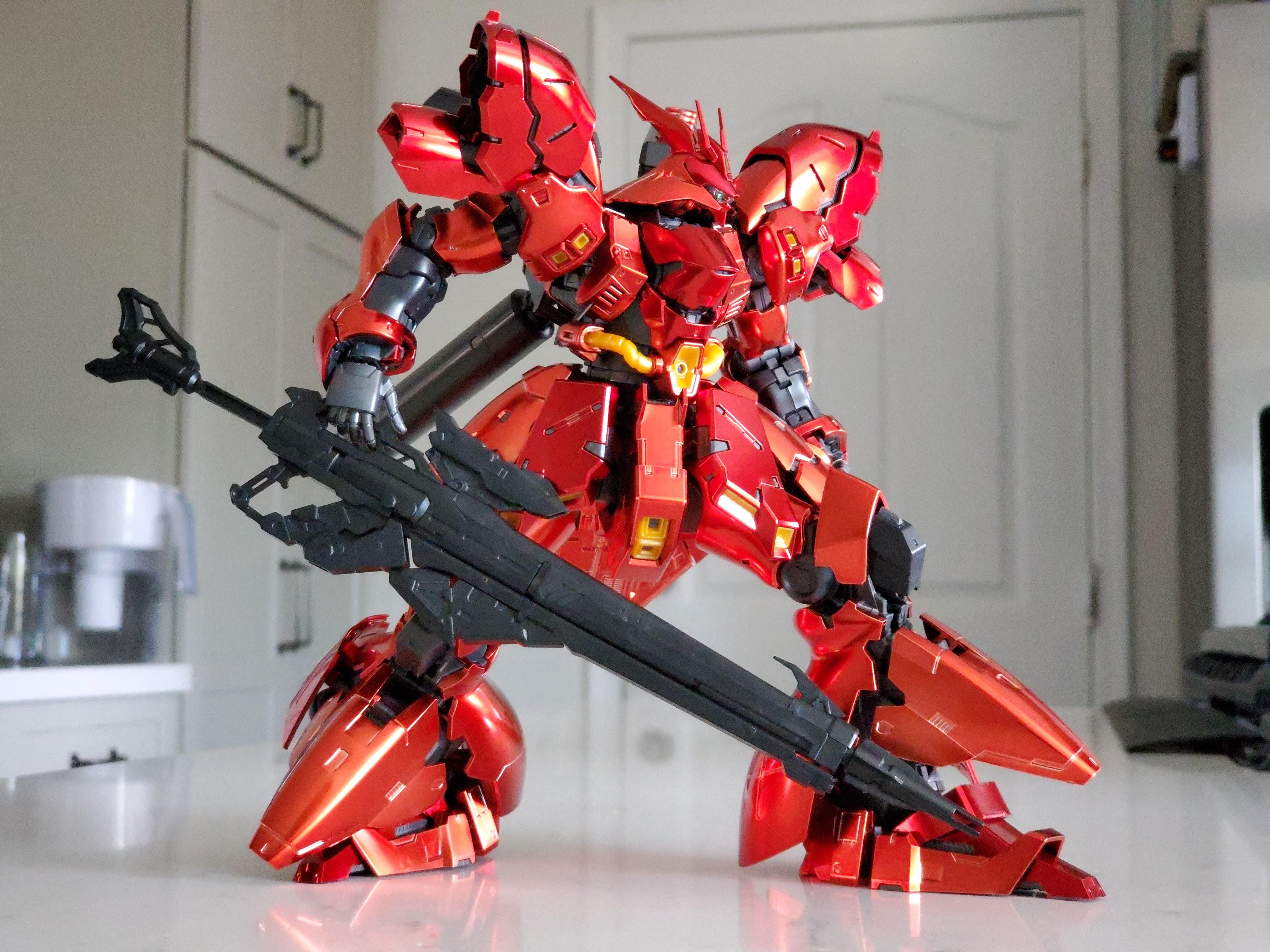RG サザビー スペシャルコーティング。まだロングビームライフルを塗装