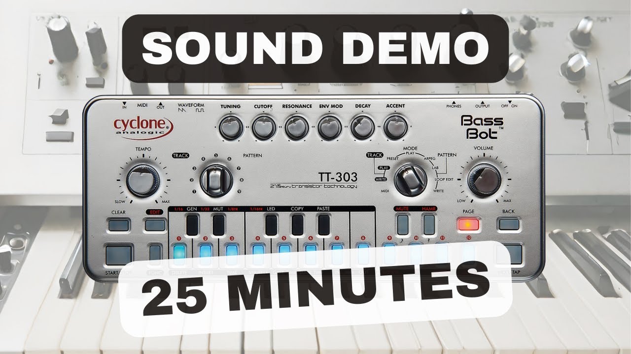 Cyclone TT-303 アナログシンセ TB-303 Bass bot TT-303 the best