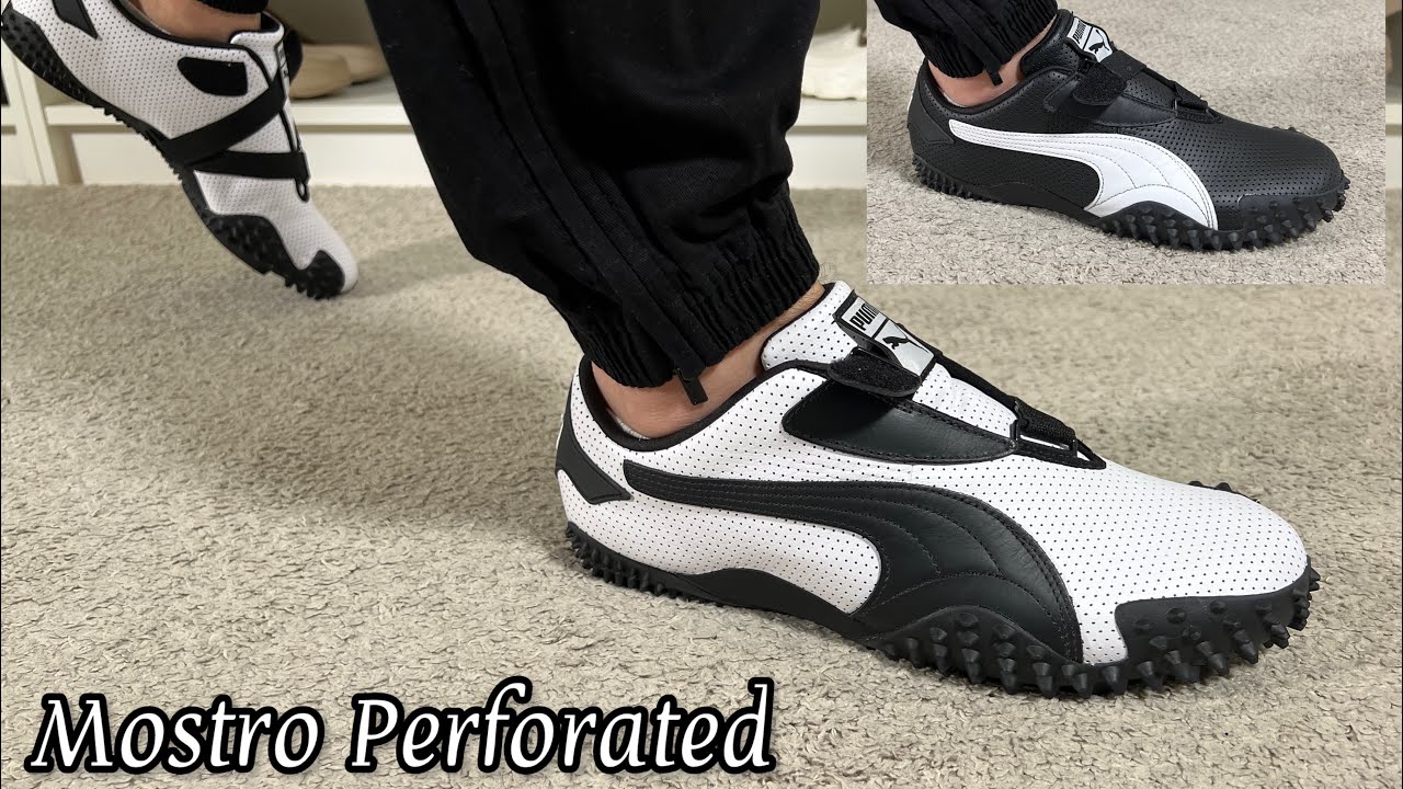 Puma Mostro Perforated Leather Review& On foot - YouTube