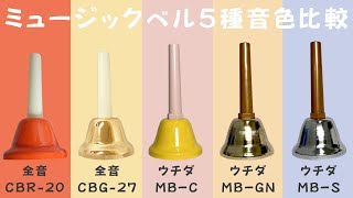 ウチダ ミュージックベル ハンドベル ゴールド27音 MB-GN クッション