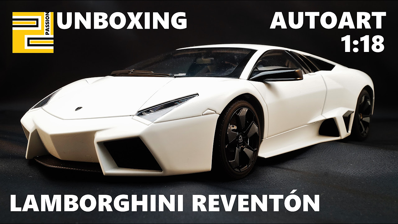 Unboxing] Lamborghini Reventón 1:18 AUTOart MATT WHITE and