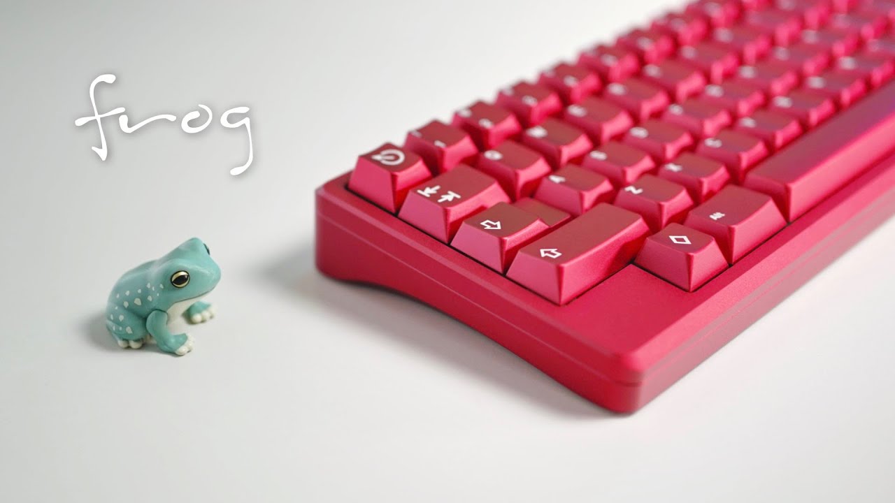 FROG MINI Build (Geon Clear Switches, GMK hennessy, Full Metal