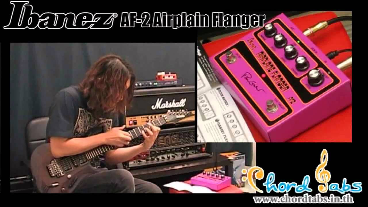 Review Ibanez AF-2 Paul Gilbert Signature Airplane Flanger - YouTube