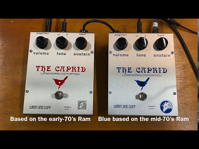 Wren and Cuff Original Caprid vs Blue Violet Special compared