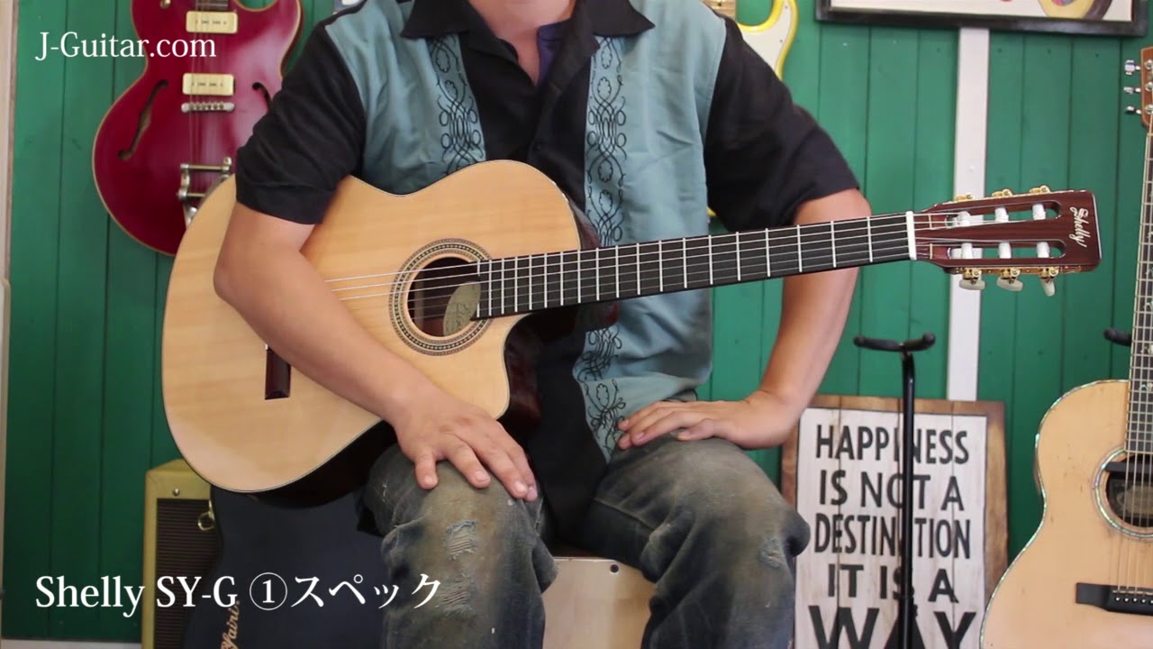 レビュー】Shelly SY-G「1.スペック」 by J-Guitar.com - YouTube